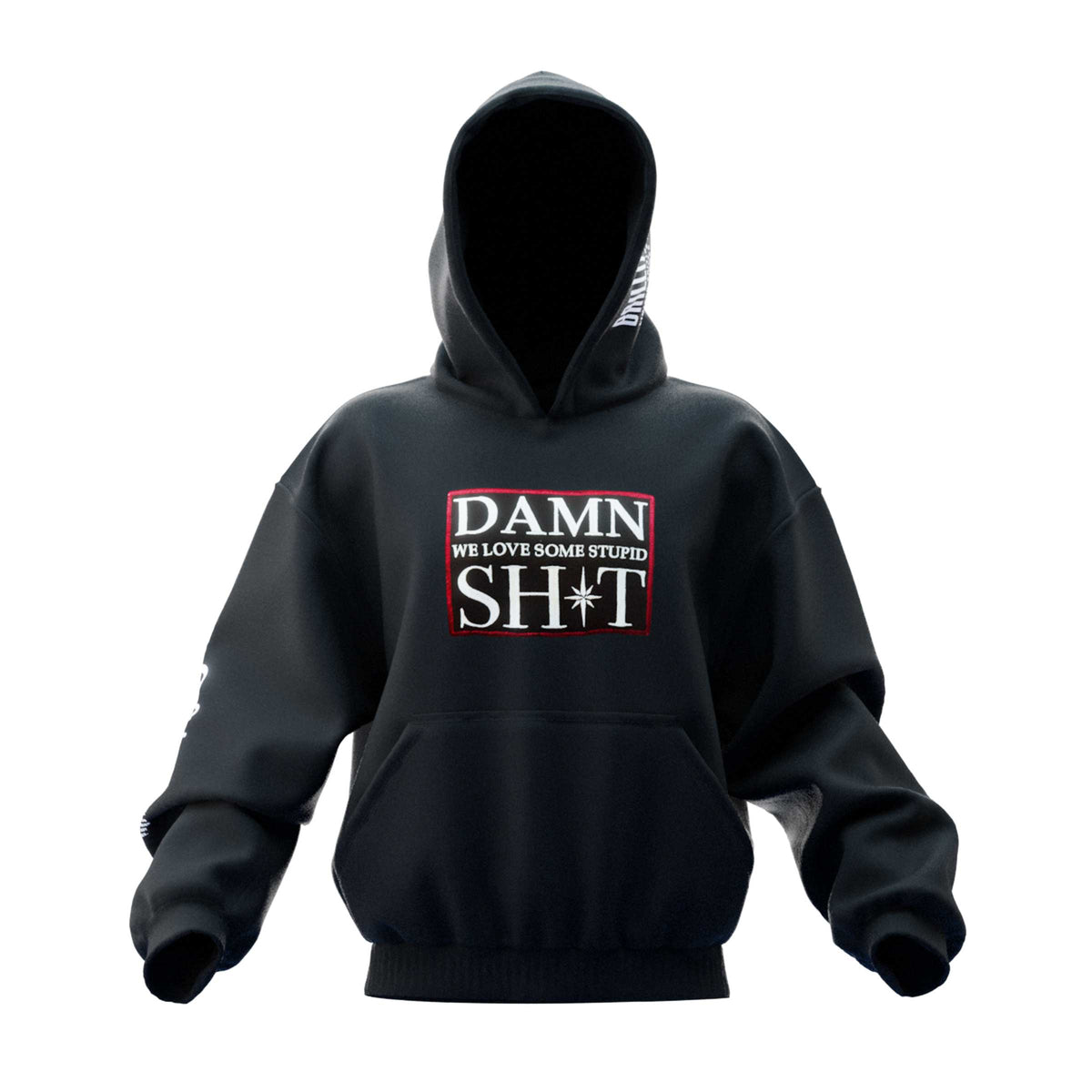 Stupid SHIT Black Hoodie Exhibit 01