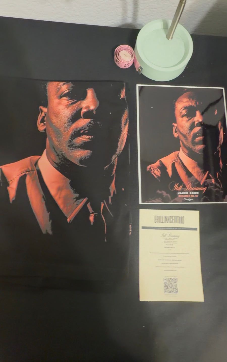 Matching print and numbered insert