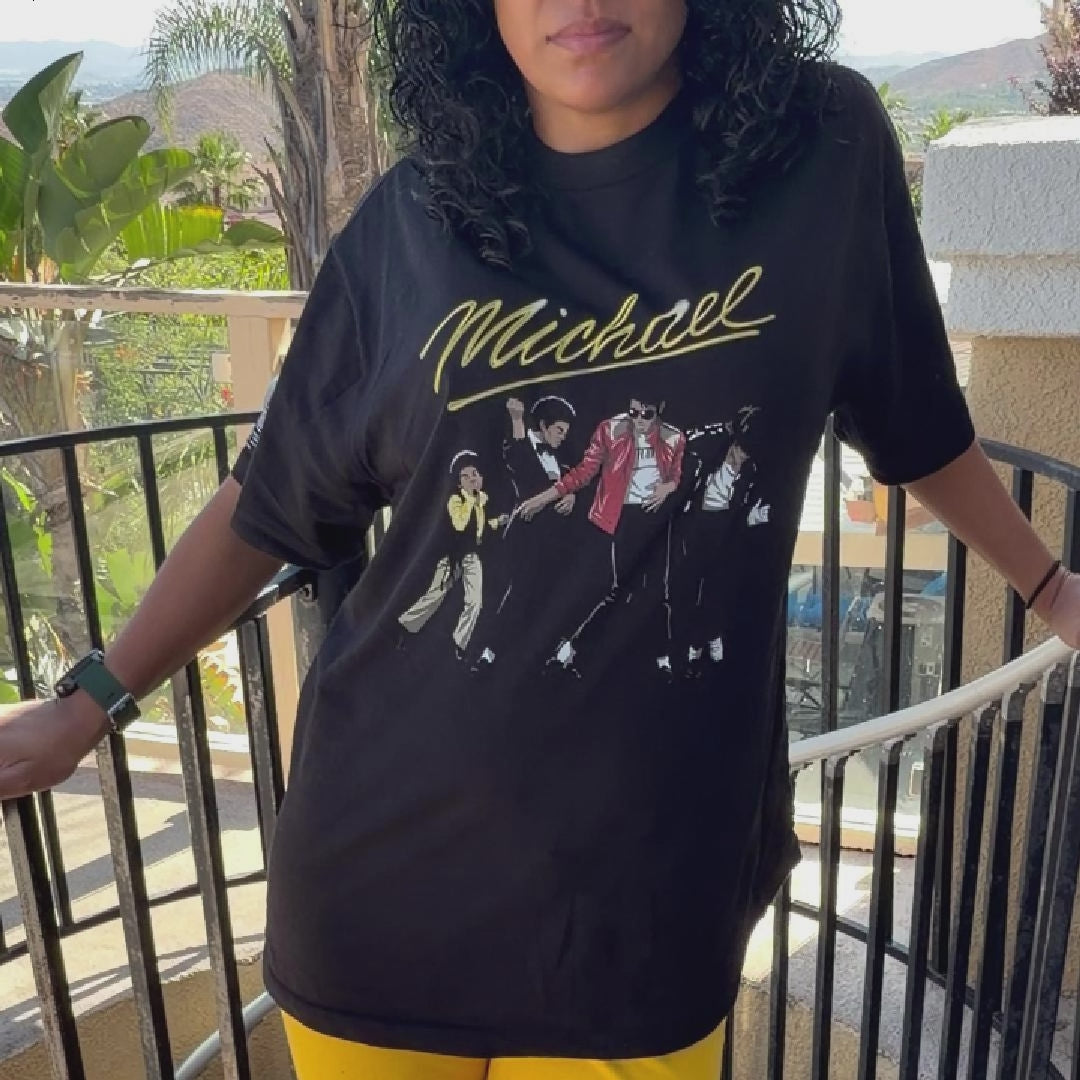Mohini wearing the MICHAEL tee [mohini]